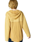 Waffle Knit Mixed Hoodie
