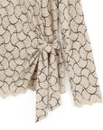 Clara Sunwoo Fan Print Side-Tie Sweater