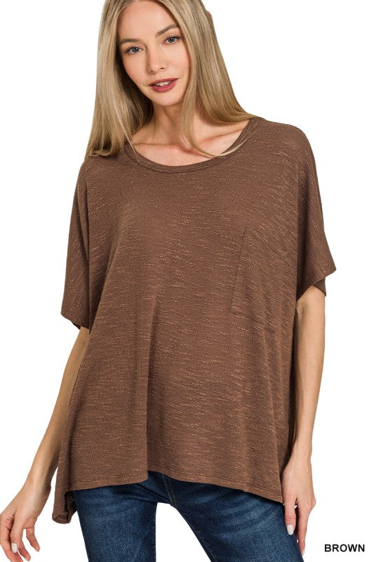 Oversized Slub Hacci Top