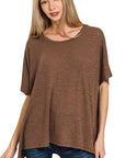 Oversized Slub Hacci Top