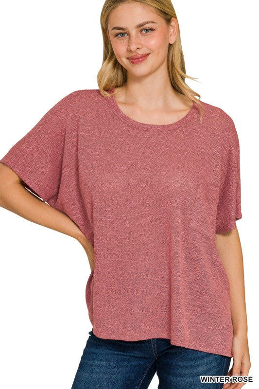 Oversized Slub Hacci Top