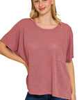 Oversized Slub Hacci Top