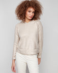 Champagne Raglan Sleeve Hoodie Sweater