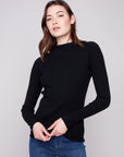 Ribbed Mock Neck Sweater
