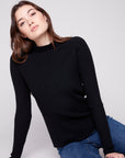 Ribbed Mock Neck Sweater