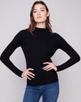 Ribbed Mock Neck Sweater