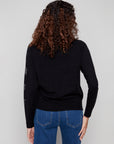 Crew Neck Sweater With Stud Stars