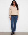 Embroidered Ribbed Sweater