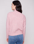 Sweater With Bling Button Detail