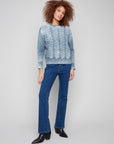 Fancy Stitch Crew Neck Sweater