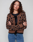 Leopard Bow Tie Cardigan