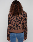 Leopard Bow Tie Cardigan