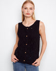 Crochet Cotton Sleeveless Vest