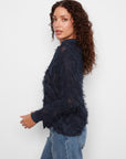 Eyelash Button Down Blouse