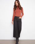 Cropped Patch Pocket Leopard Pants
