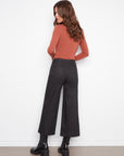 Cropped Patch Pocket Leopard Pants