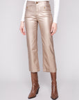 Metallic Wax Twill Pants