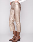 Metallic Wax Twill Pants