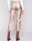 Metallic Wax Twill Pants