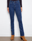 Bootcut Jeans With Embroidered Side Inserts