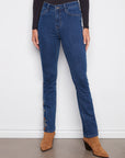 Bootcut Jeans With Embroidered Side Inserts