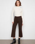 Leopard Cropped Wide Leg Jeans