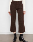Leopard Cropped Wide Leg Jeans