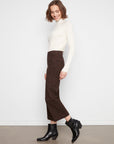 Leopard Cropped Wide Leg Jeans