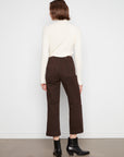 Leopard Cropped Wide Leg Jeans