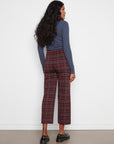 Wide Leg Plaid Pants