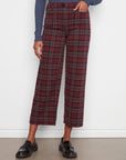 Wide Leg Plaid Pants