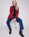 Plaid Boucle Long Coat