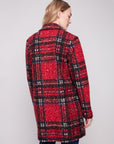 Plaid Boucle Long Coat