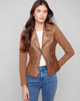 Leather and Rib Combo Jacket