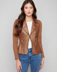 Leather and Rib Combo Jacket