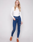 Beaded Embroidery Stretch Denim