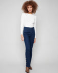 Bootcut Stretch Denim With Gem Buttons
