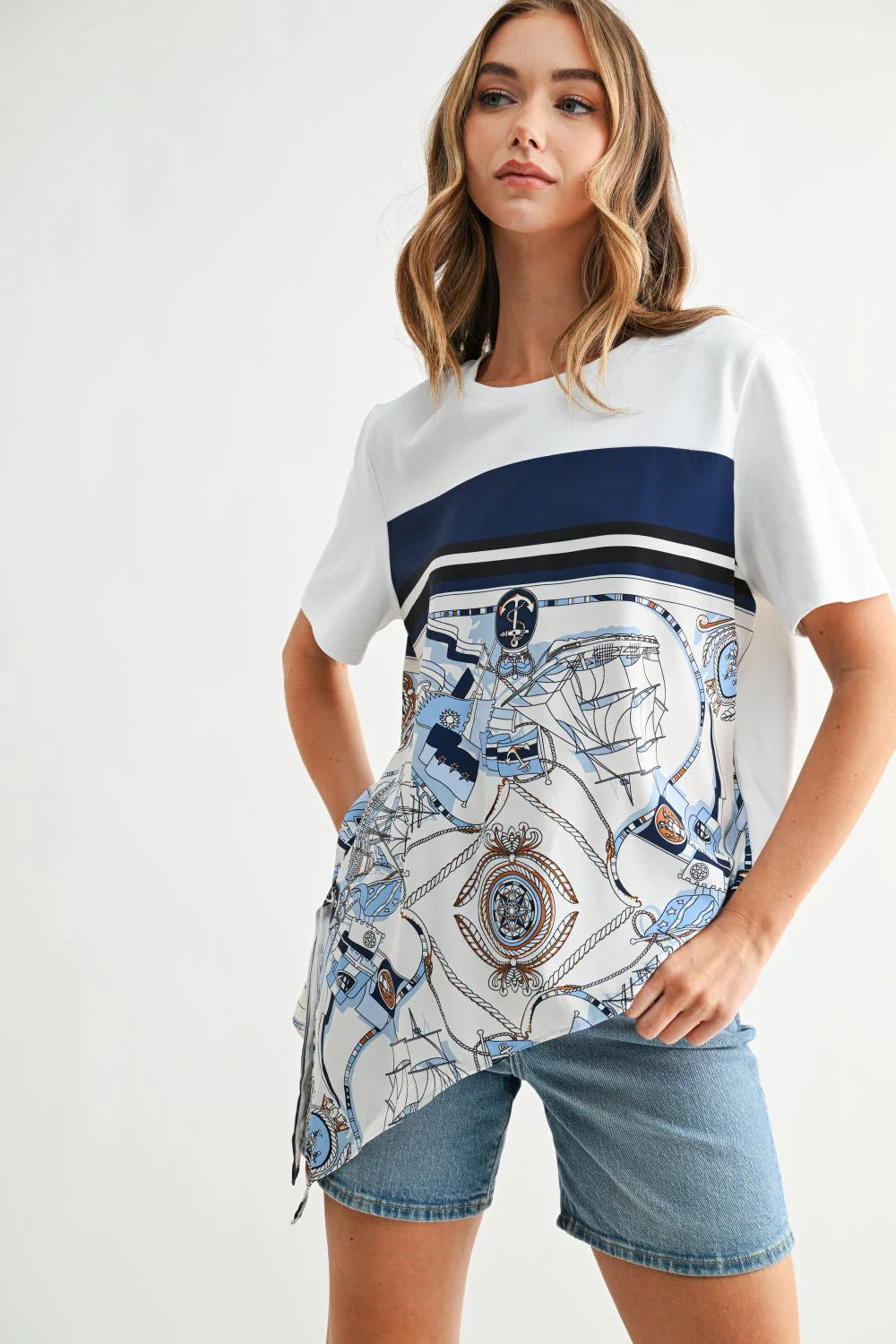 Nautical Ruby Top
