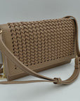 Woven Flap Crossbody