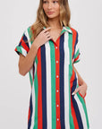 Stripe Shirt Dress