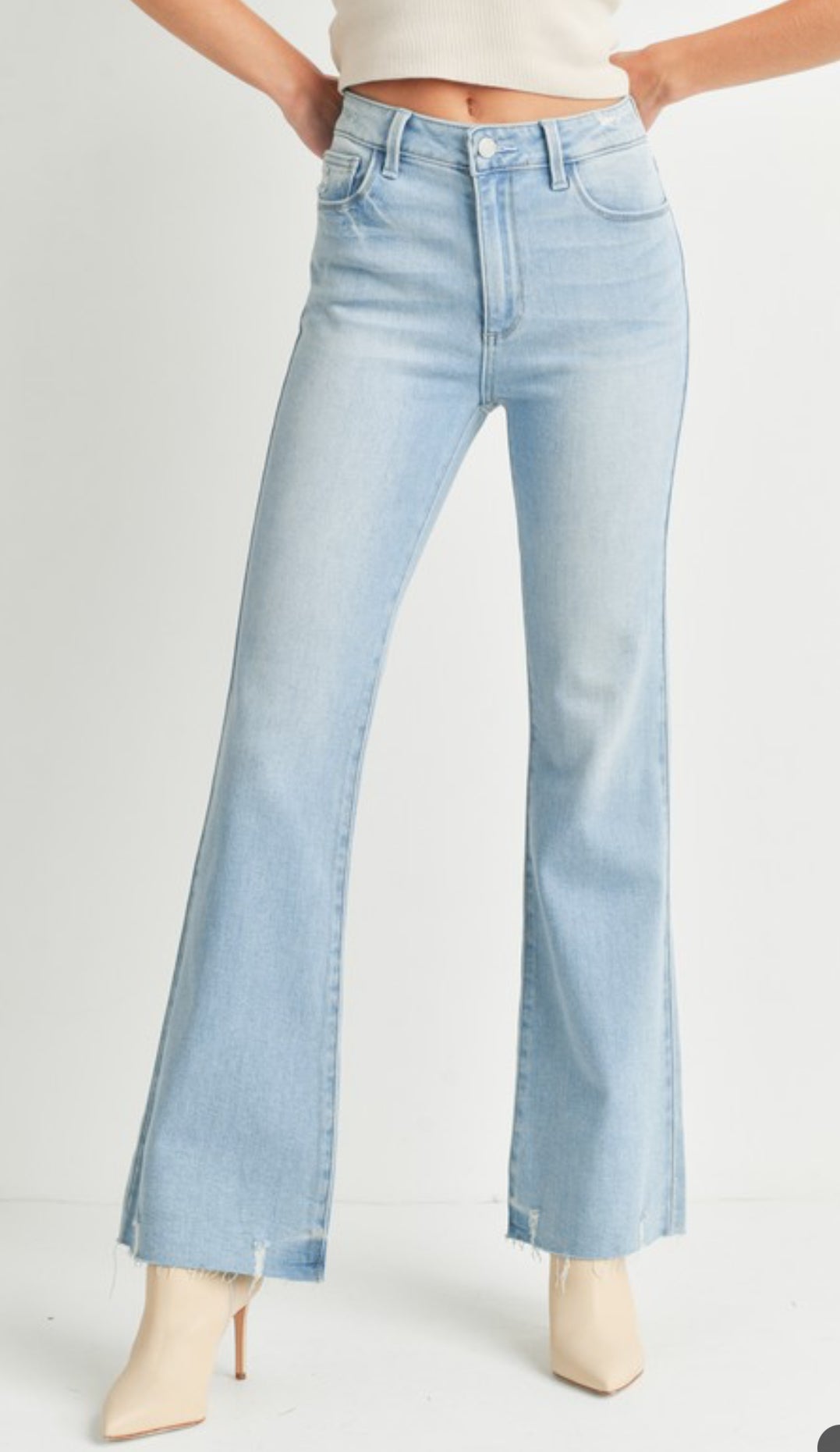 JBD Flare Jeans w/ Hem Detail