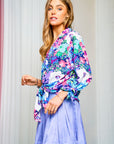 Happy Floral Tunic Top