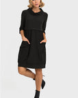 Joseph Ribkoff Dual Fabric 3/4 Sleeve Dress