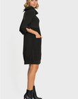 Joseph Ribkoff Dual Fabric 3/4 Sleeve Dress