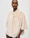 Joseph Ribkoff Suede Fur Jacket