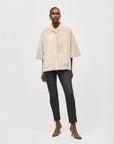 Joseph Ribkoff Suede Fur Jacket