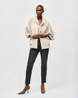 Joseph Ribkoff Suede Fur Jacket