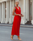 Clara Sunwoo Center Slit Maxi Dress