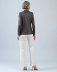 Clara Sunwoo Liquid Leather Blazer