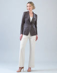 Clara Sunwoo Liquid Leather Blazer